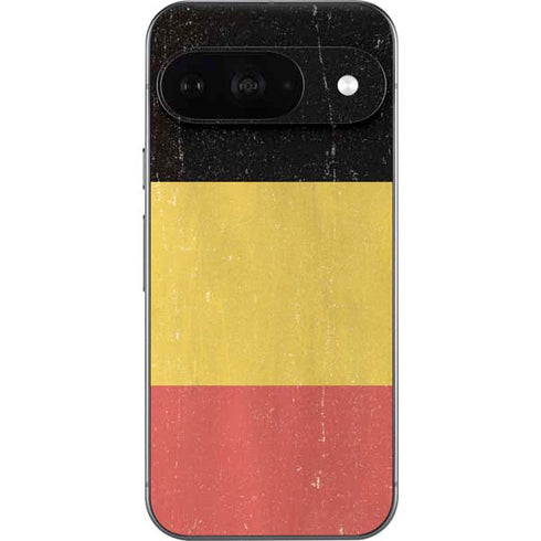 Belgium Flag Distressed Google Pixel 9 Skin